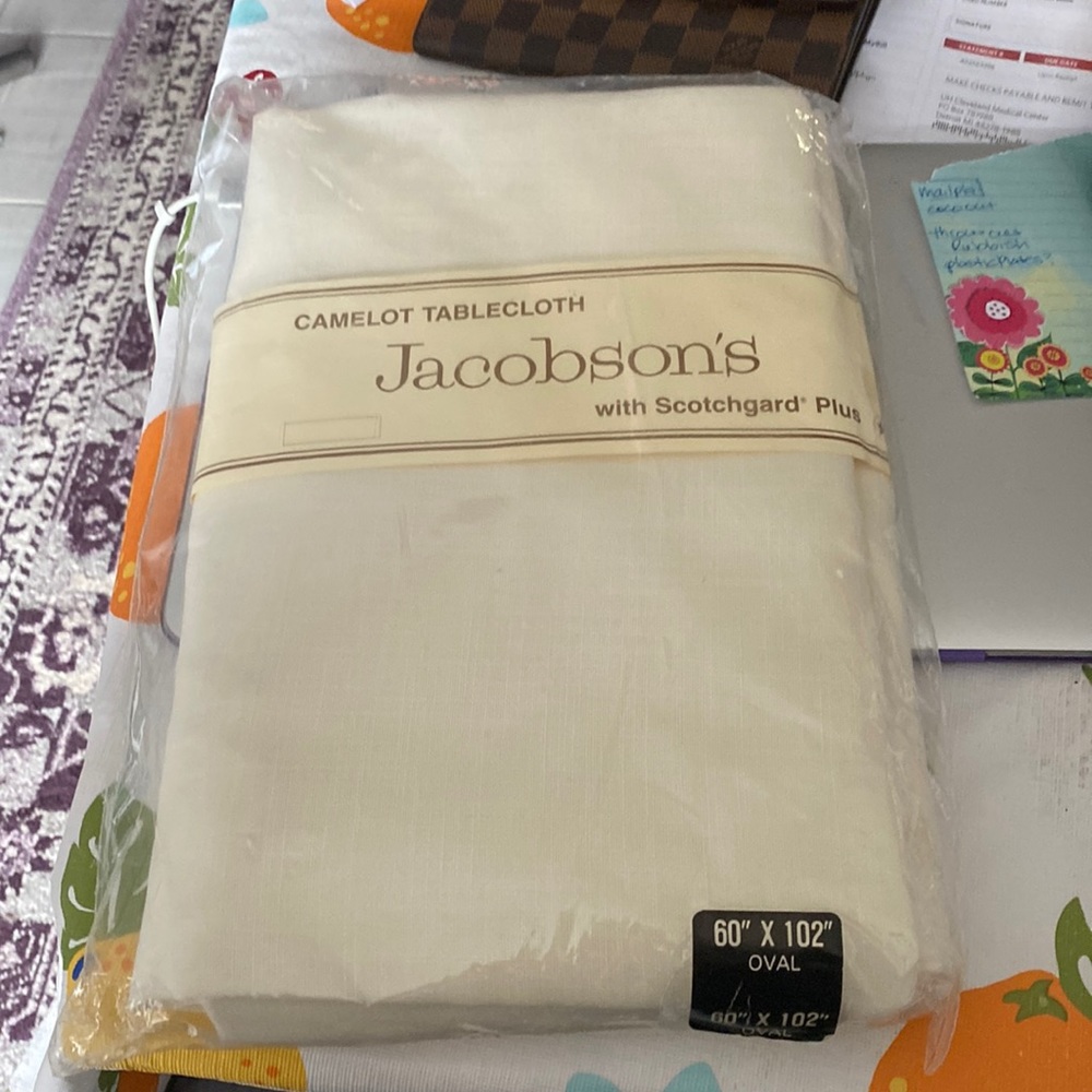New tablecloth